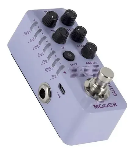 Pedal Mooer R7 Reverb Para Instrumentos Unica