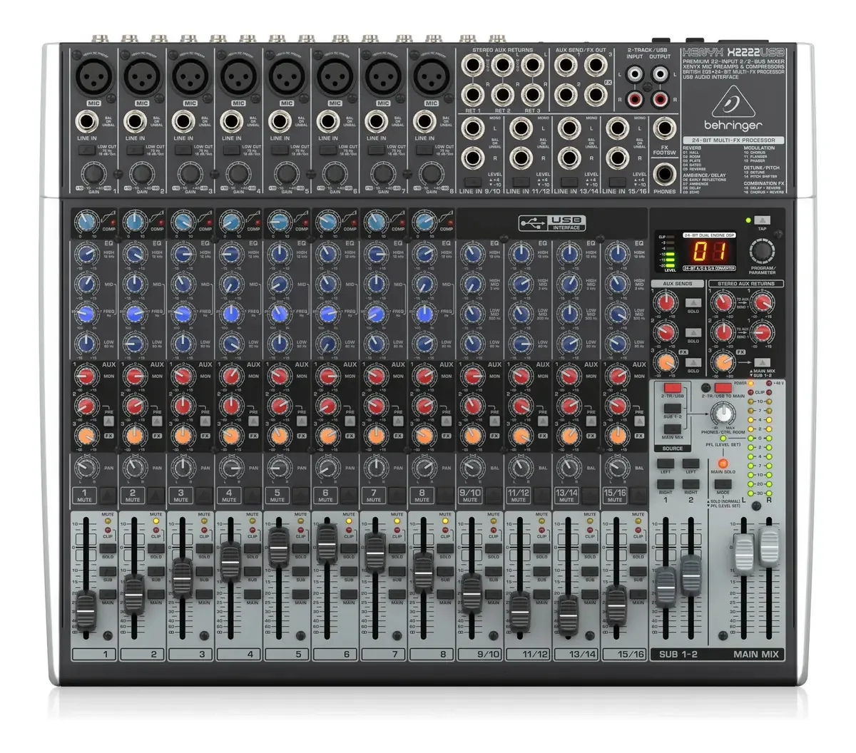 Consola USB Behringer Xenyxx 222