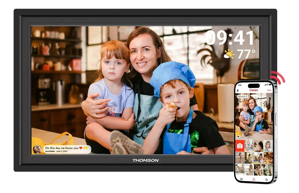 Moldura de foto digital Frameo, moldura de foto digital Wifi