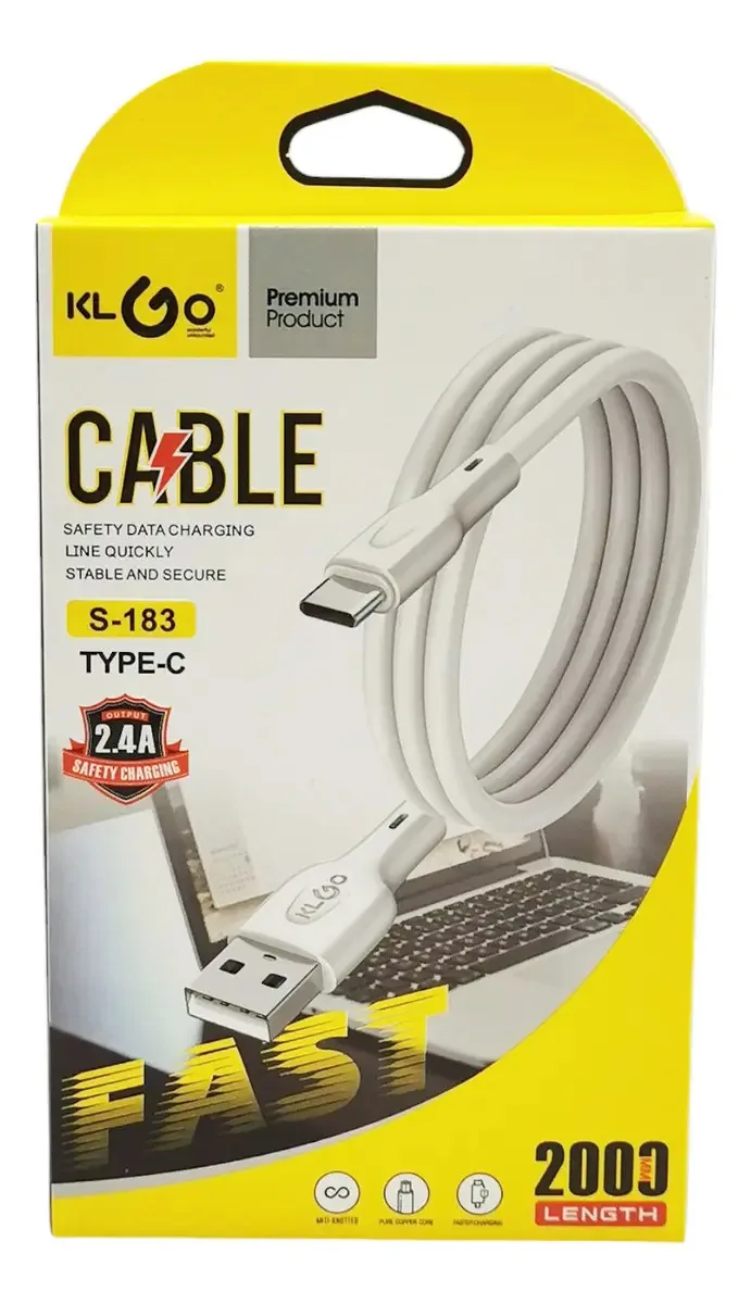 Cabo de dados KLGO USB-c de 2 m