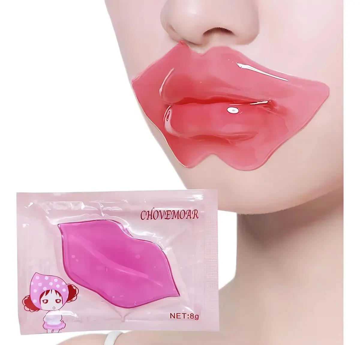 Máscara Com Colágeno Para Hidratação Labial
