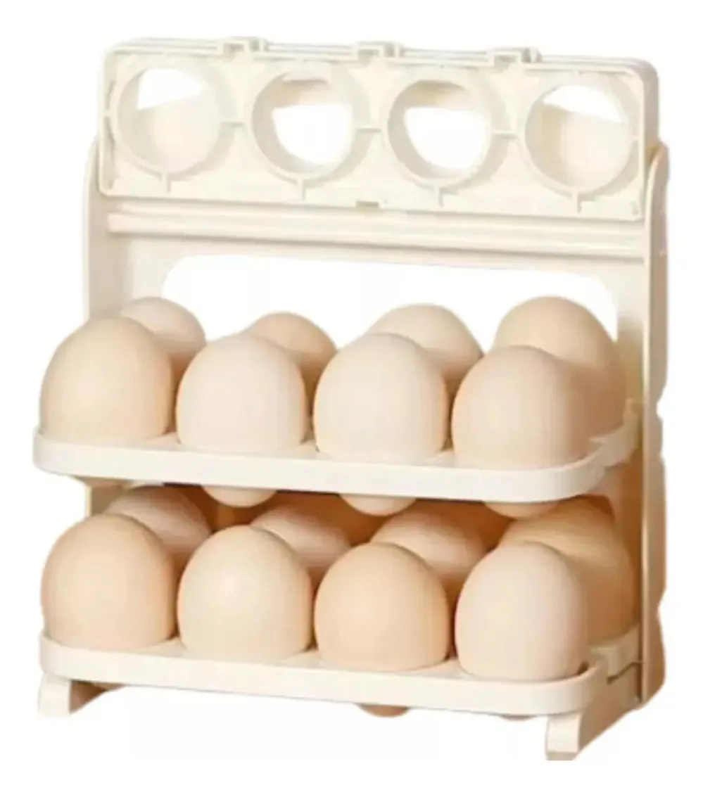 Organizador de ovos dobrável Organizador de ovos Suporte de cozinha nu