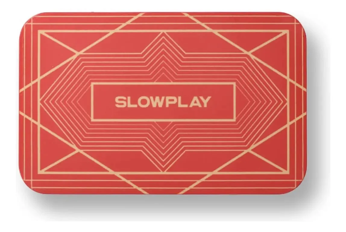 Placas retangulares de fichas de pôquer Slowplay, pacote D
