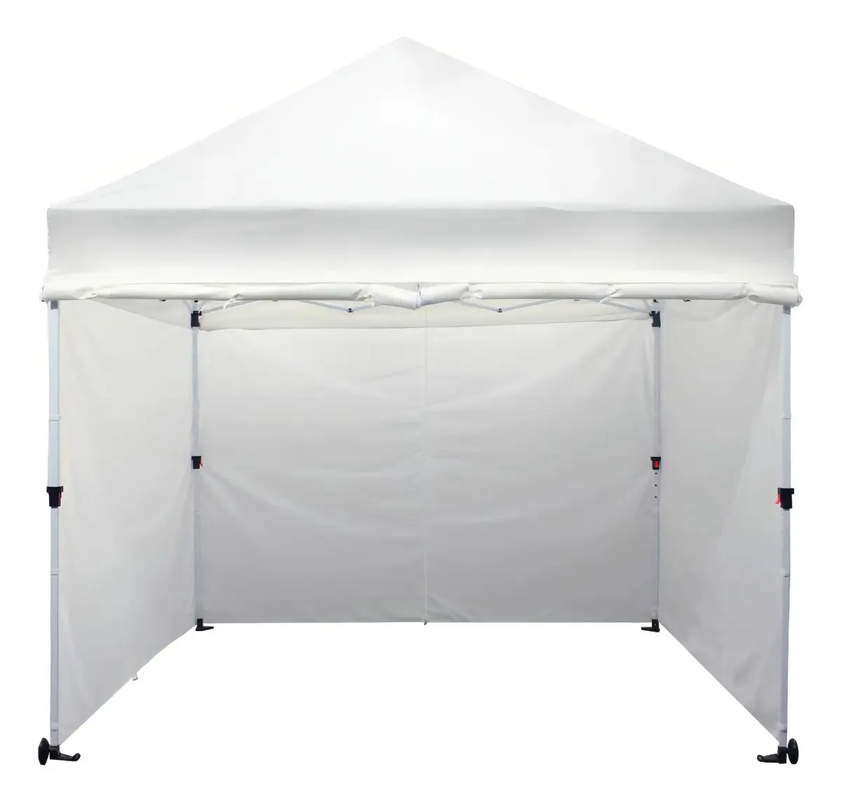 Toldo instantâneo comercial 3x3 com 4 painéis laterais brancos
