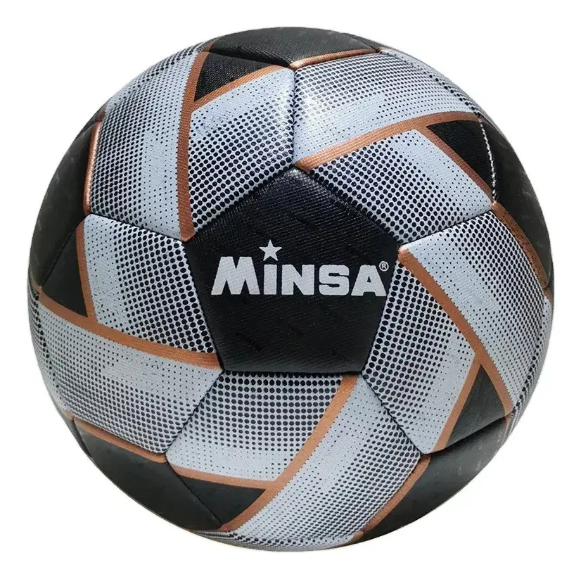 Bola de futebol Minsa Champion, cor cinza