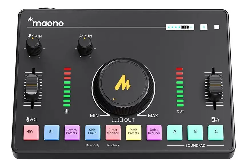 Mesa De Som Maono Caster C2 Neo Stream Deck