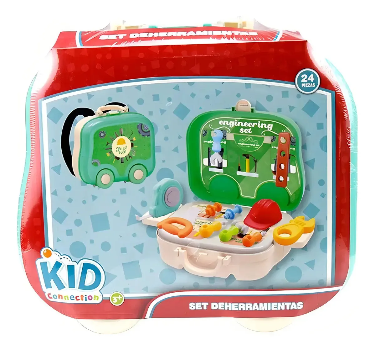 Conjunto de ferramentas para jogos e brinquedos Kid Connection Suitcase