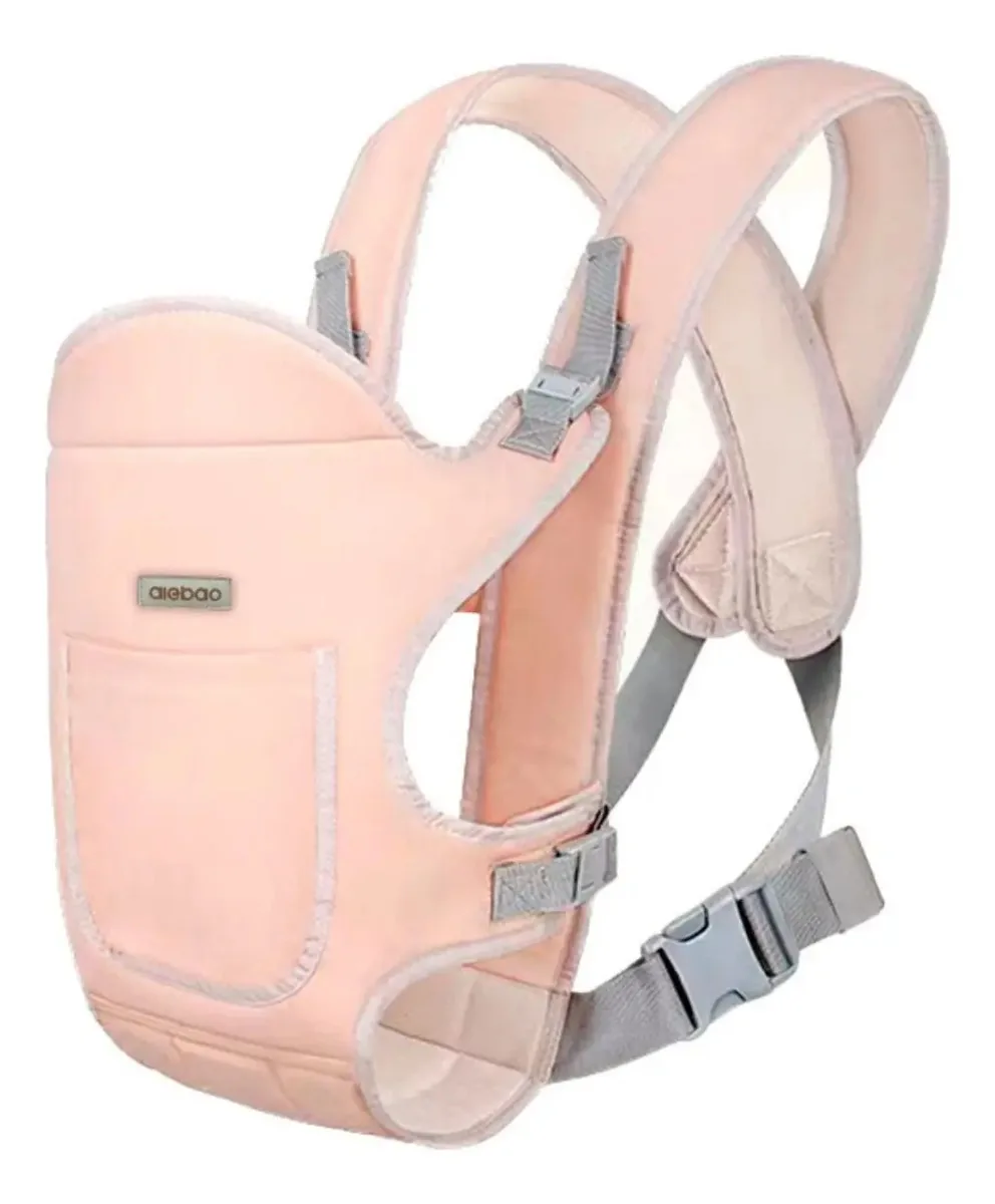 Canguru Bebê Ergonômico Carregador Rosa Passeio Aiebao