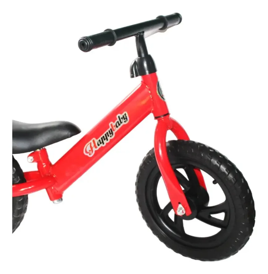 Bicicleta de metal sem pedais Kids Rubber Wheels -zzi Color Red