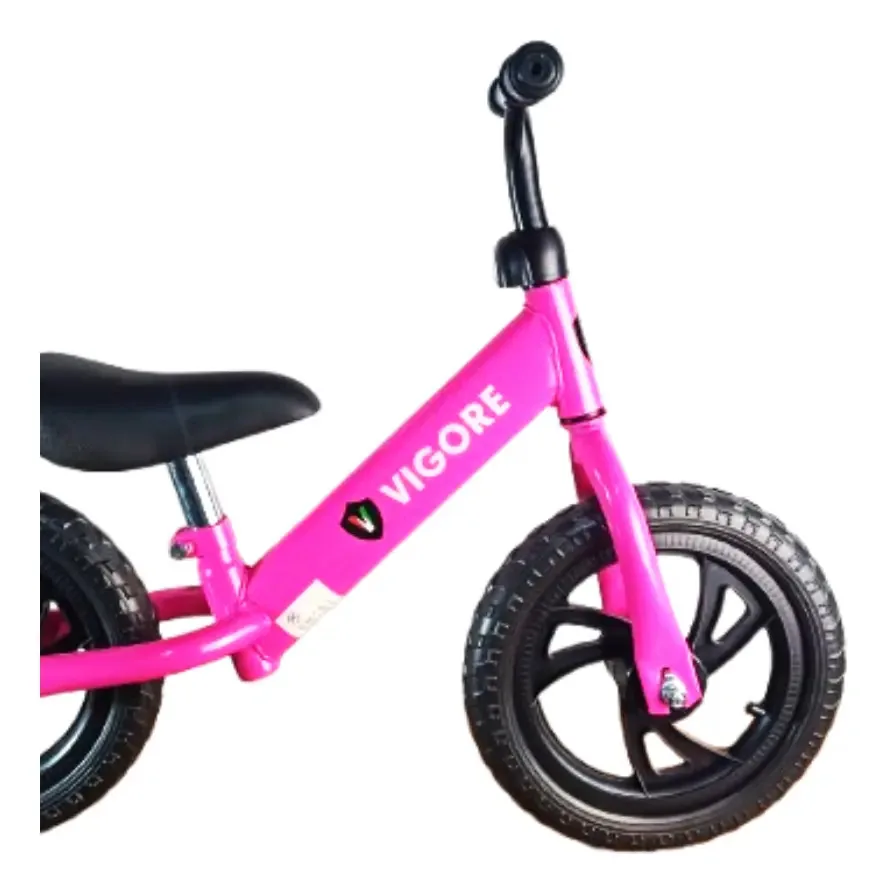 Bicicleta de metal sem pedais Kids Rubber Wheels -zzi Color Fuchsia