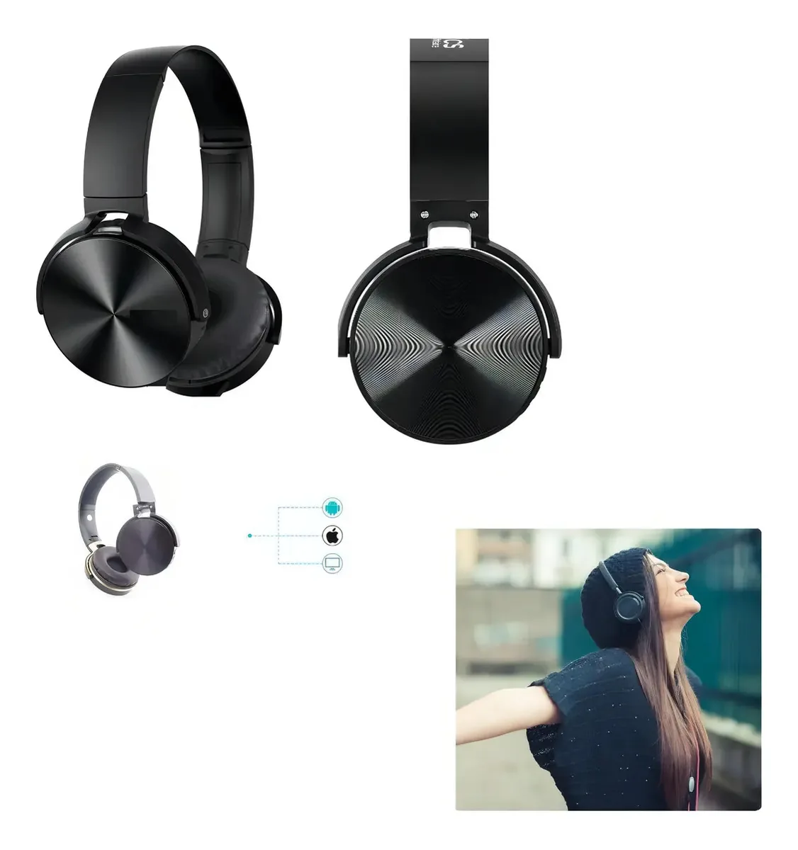 Fones de ouvido sem fio Fones de ouvido fones de ouvido Fones de ouvido