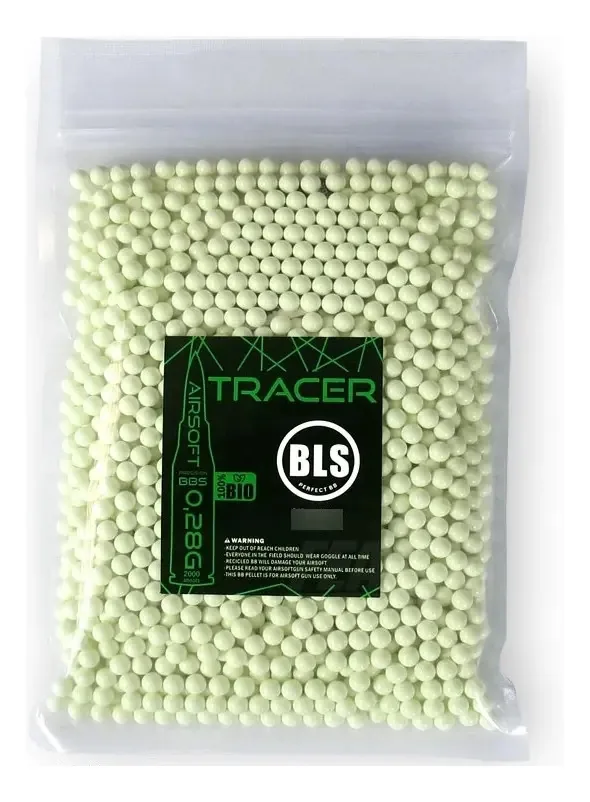 Bbs Tracer Bls Para Airsoft 2000 560g Feasso F-bbs28t 0.28g Cor Verde