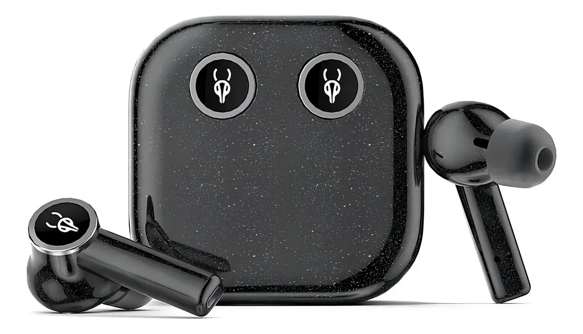 Fones de ouvido híbridos True Wireless Sabbat E18 em preto