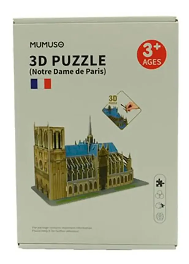 Quebra-cabeças 3D de Notre Dame De Paris
