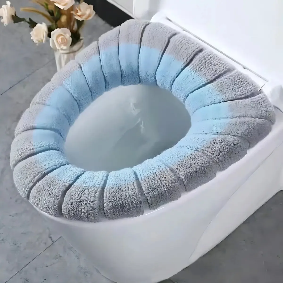 Capa Protetor Vaso Sanitário Assento Higiênico Toalete Cor Azul