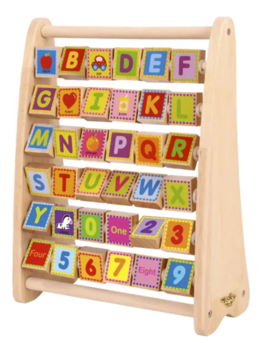 Centro de atividades Tooky Toy Alphabet Abacus Tkt063