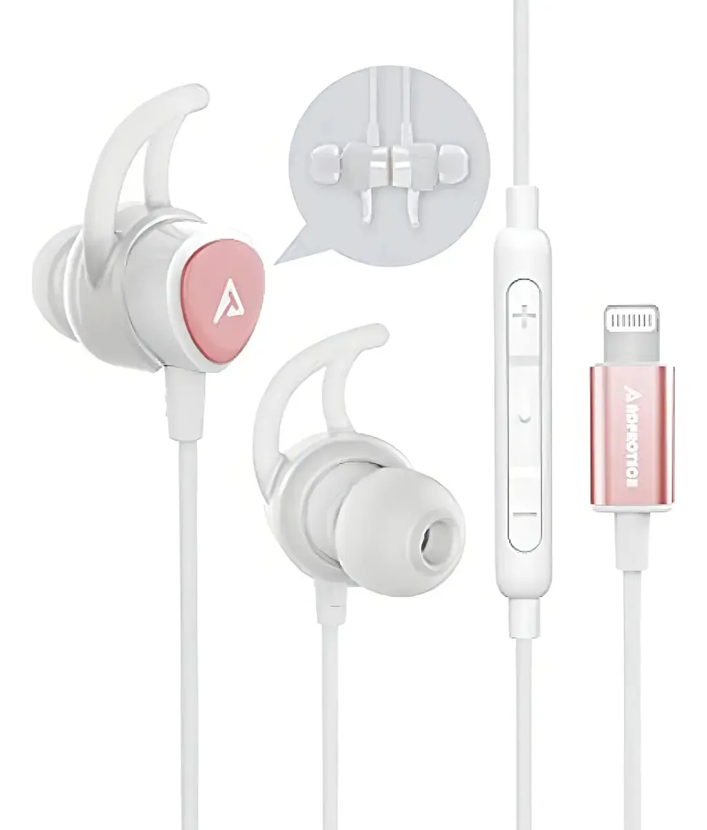 Fones de ouvido Adprotech Lightning Fones de ouvido Magn
