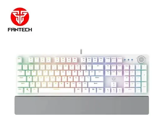 Teclado mecânico para jogadores Fantech Max Power Mk853, Rgb. Cor do teclado: branco