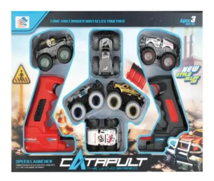 Conjunto lançador de carros de 8 peças