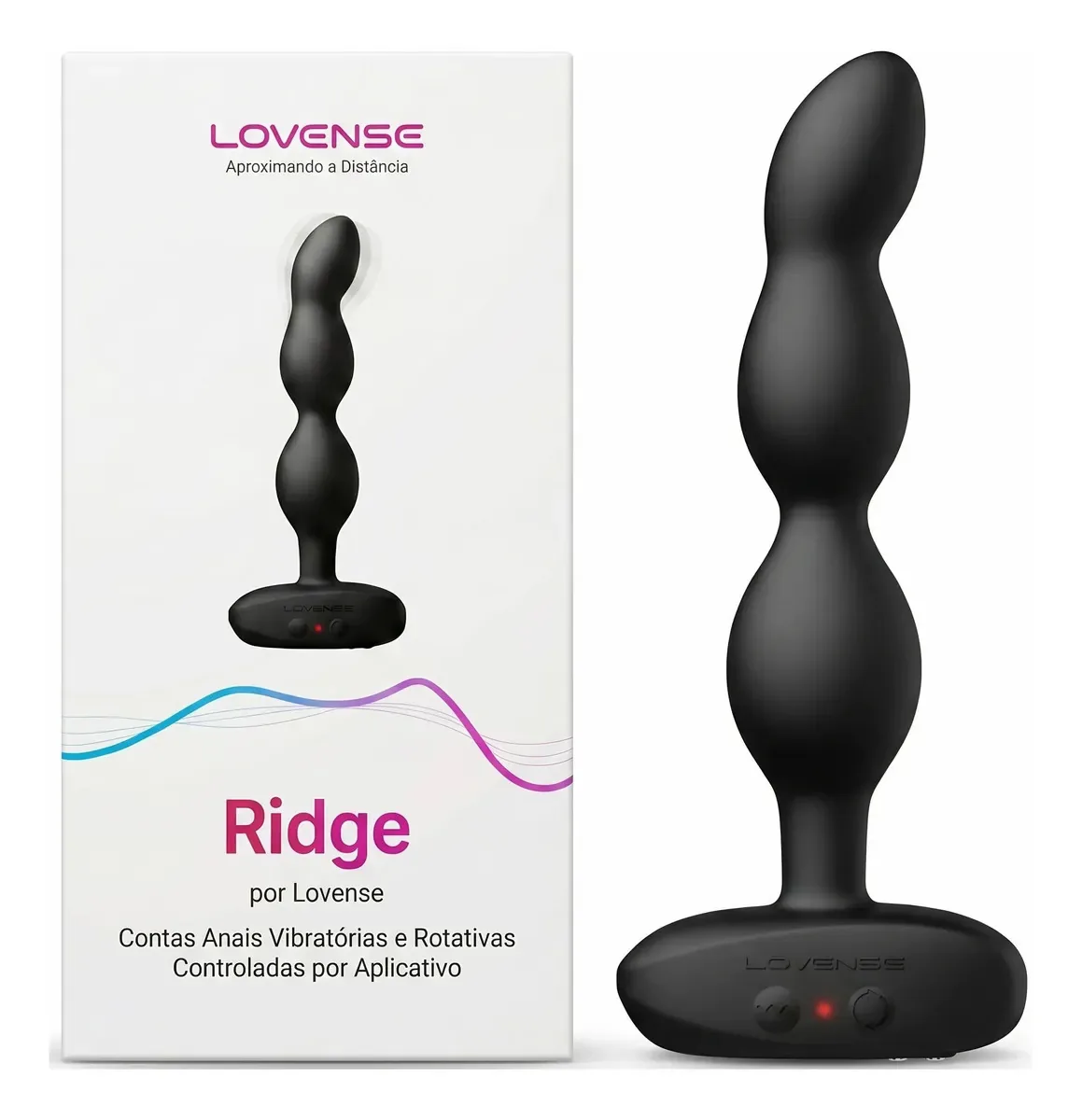 Vibrador Anal Lovense Ridge para com Esferas Vibratórias e App
