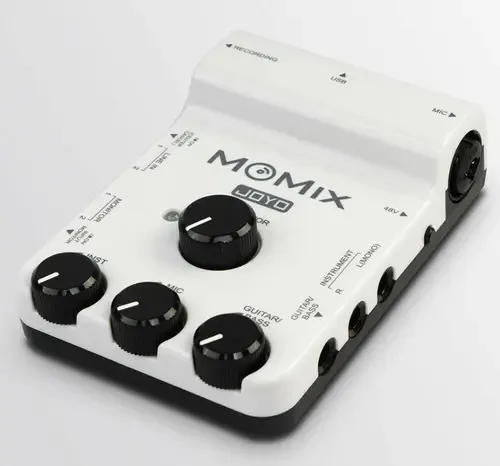 Interface de Áudio Joyo Momix 6 Entradas 4 Saídas Branco para Celular