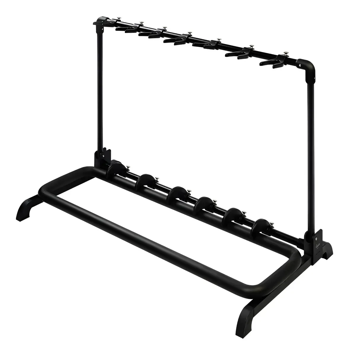 Suporte Guitto 7 Instrumentos Aço Preto Guitarra Violão Piso