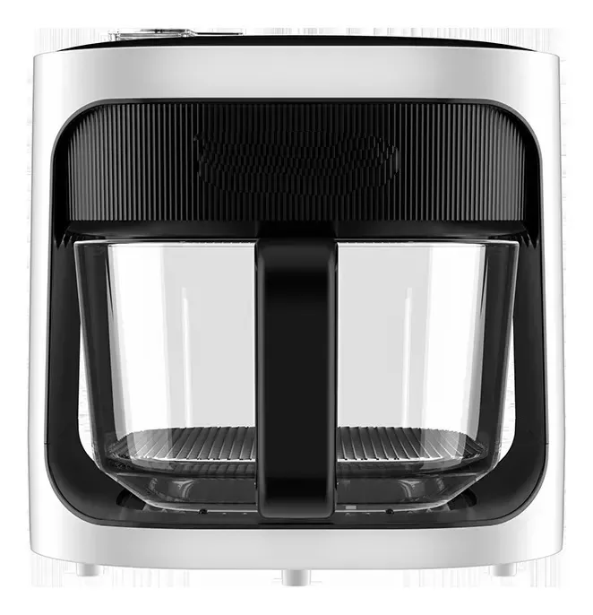 Fritadeira digital LED 8L, tela sensível ao toque extra grande, Hot Air 3d, 4 programas multifuncional Diamondforce Timable, branca, janela de visualização, revestimento sem PFOA