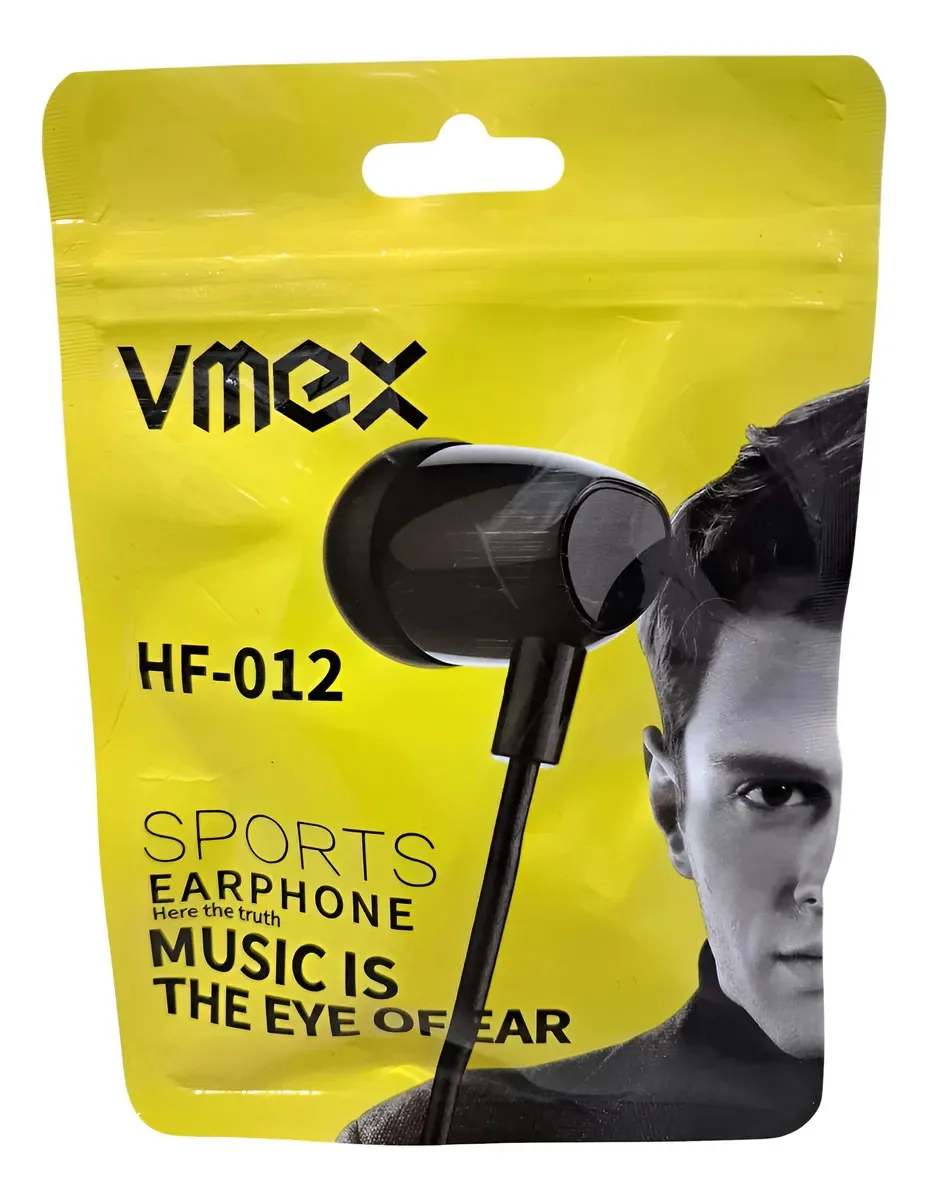 10 unidades de fone de ouvido viva-voz Vmex Hf-12, poderoso som preto