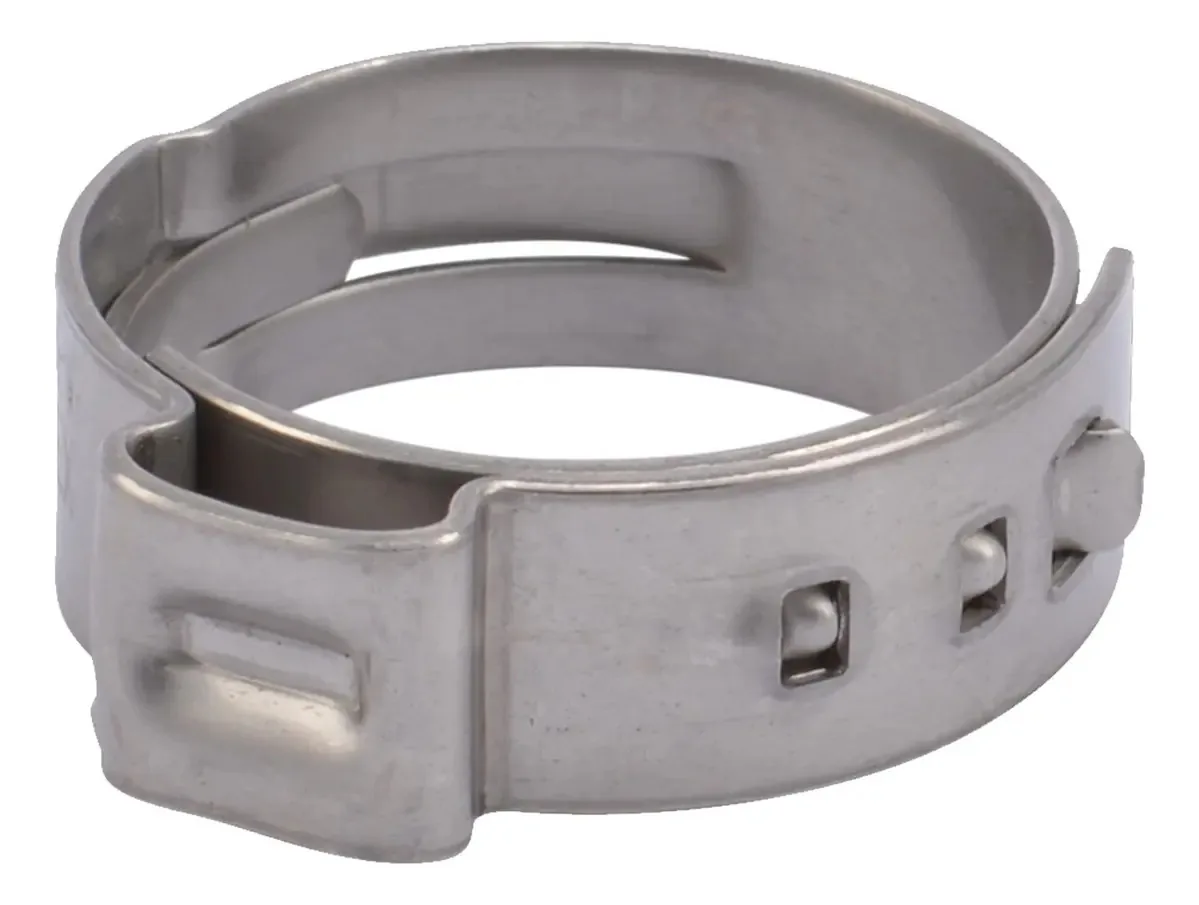 Sharkbite Anel de Abraçadeira de 3/4 Polegadas, Pacote com 100, Ajuste de Encanamento de Aço Inoxidável, Tubo Pex, Pe-rt, Uc955cp100