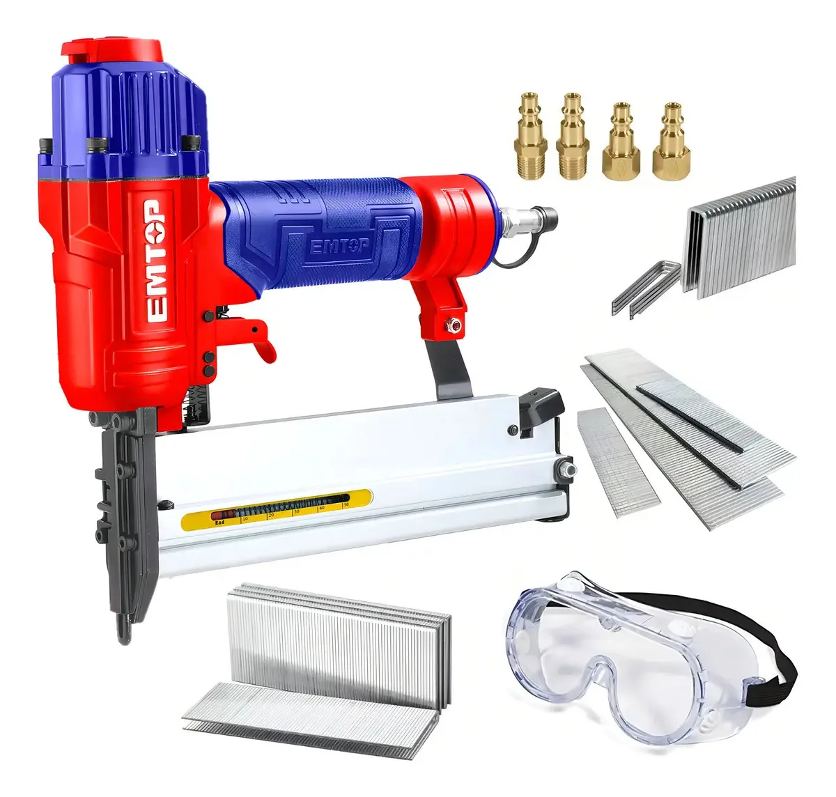 Grampeador pneumático Emtop Professional 2 em 1