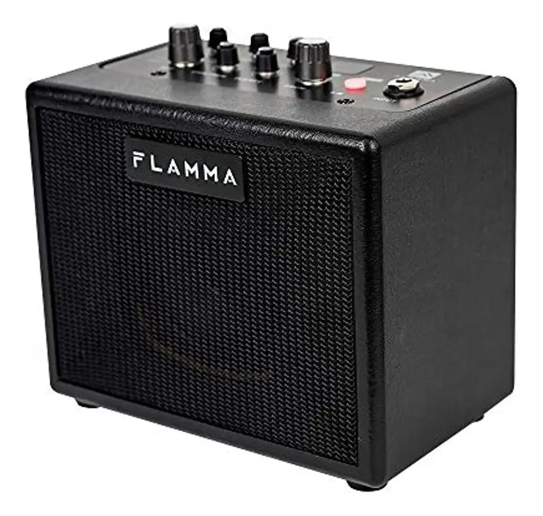 Amplificador Portátil Guitarra Flamma Fa05 Bluetooth Preto
