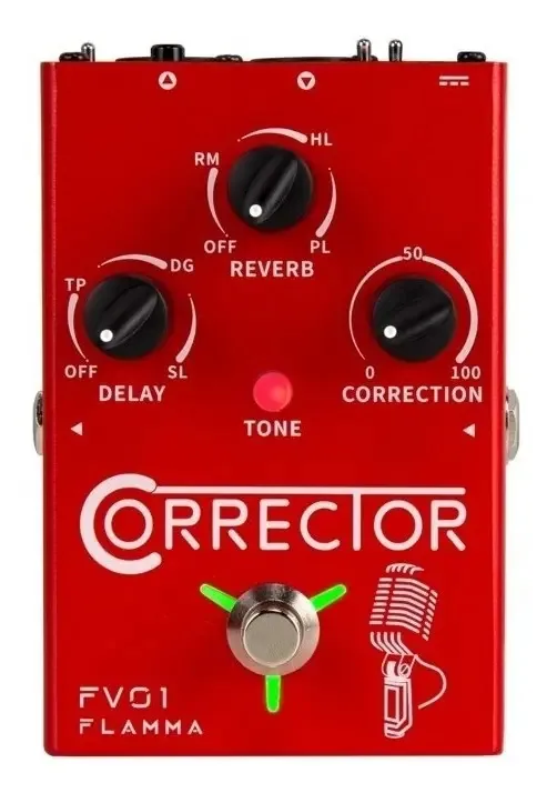 Pedal de efeito Flamma FV01 vermelho