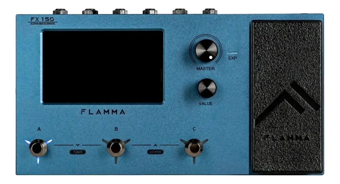 Pedaleira Guitarra Flamma Ir Fx150 Cor Azul