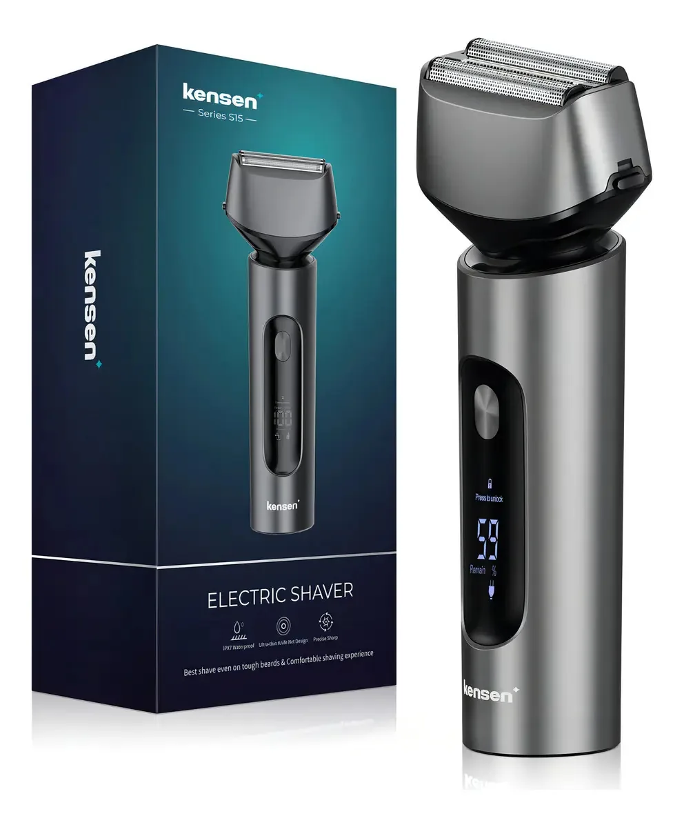 Kensen - Barbeador elétrico impermeável Ipx7, Af