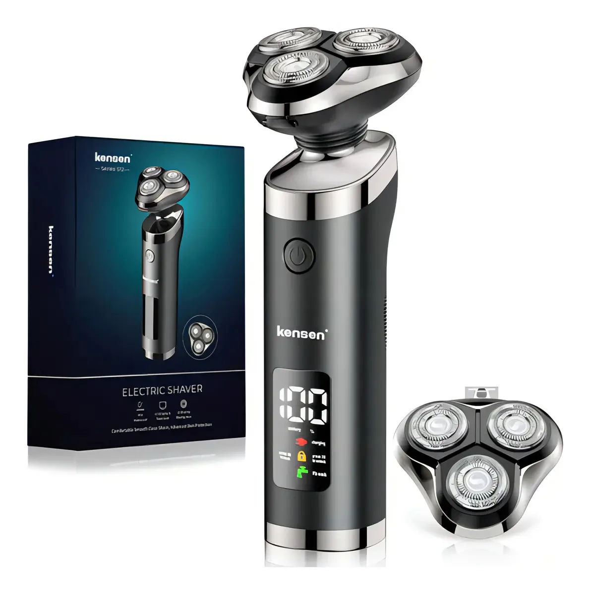 Kensen - Barbeadores elétricos para homens, barbeador elétrico