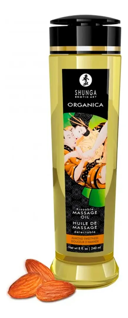 Óleo Lubrificante Orgânico Massagens Amêndoas