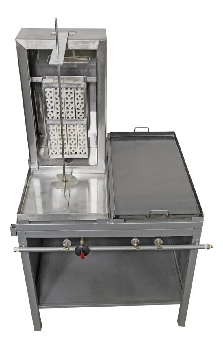 Forno pastoral para 8 pedras com chapa