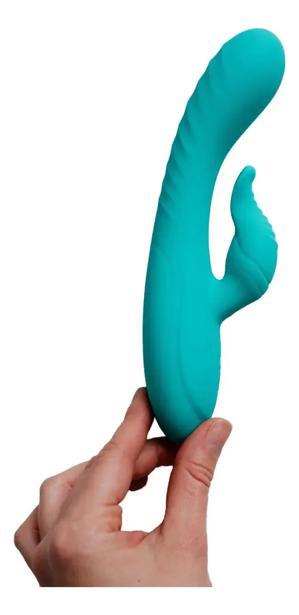 Vibrador Duplo Feminino Vibrador Sexual Turquesa