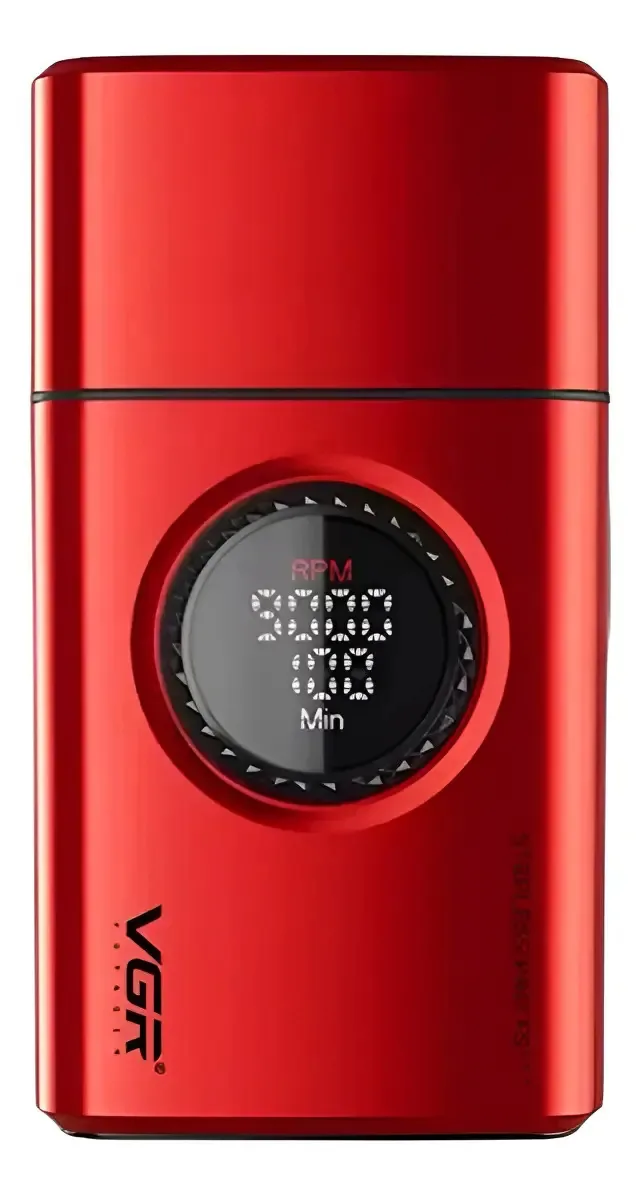 Barbeadores elétricos Vgr-378 9000rpm para homens vermelhos