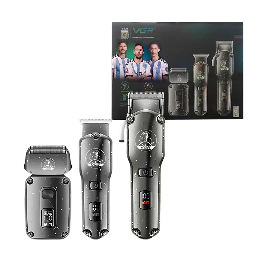 Combinação de barbeador e aparador Barberos 9000 rpm Vgr V-675S3