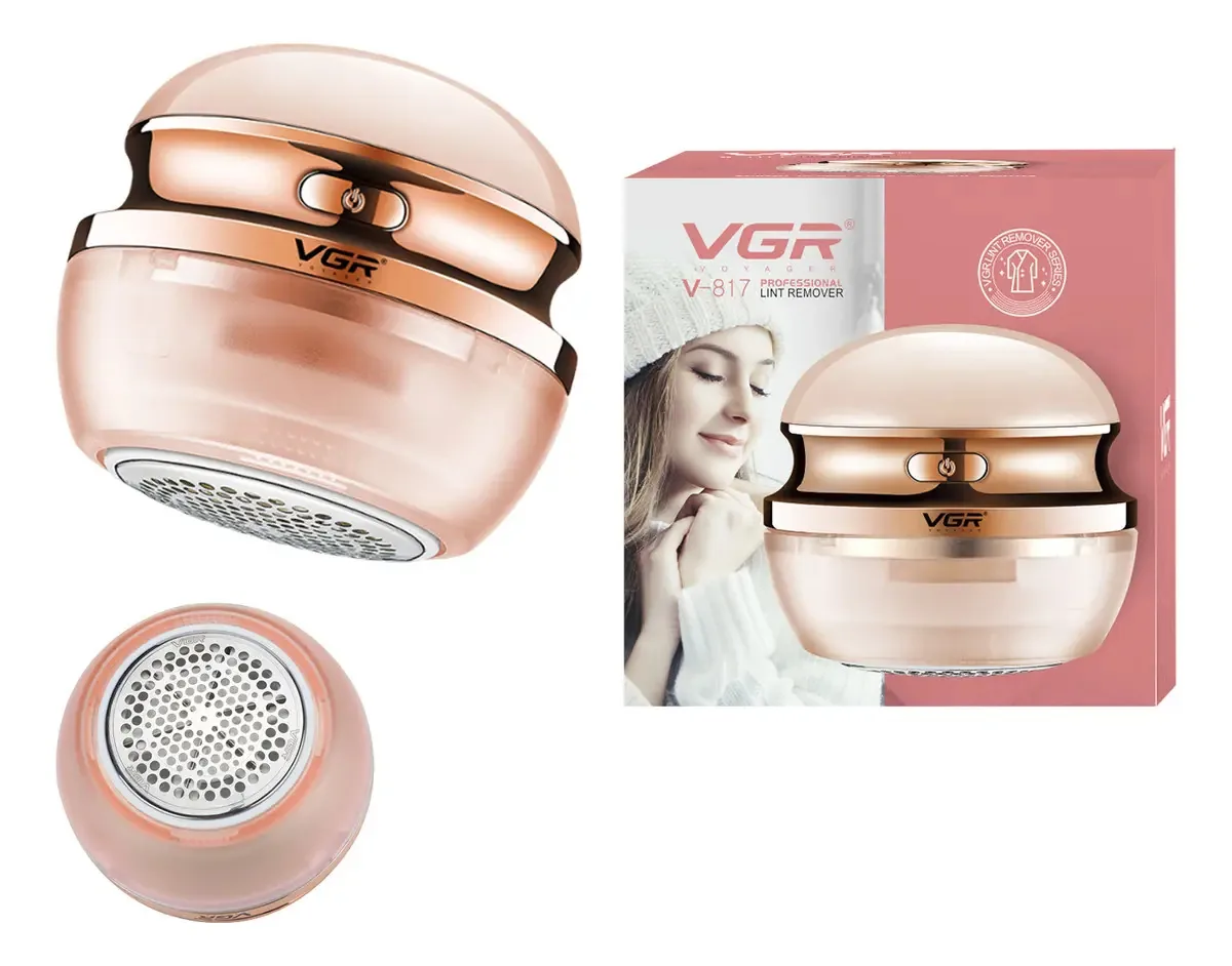 Removedor de fiapos elétrico recarregável Vgr V-817 cor rosa