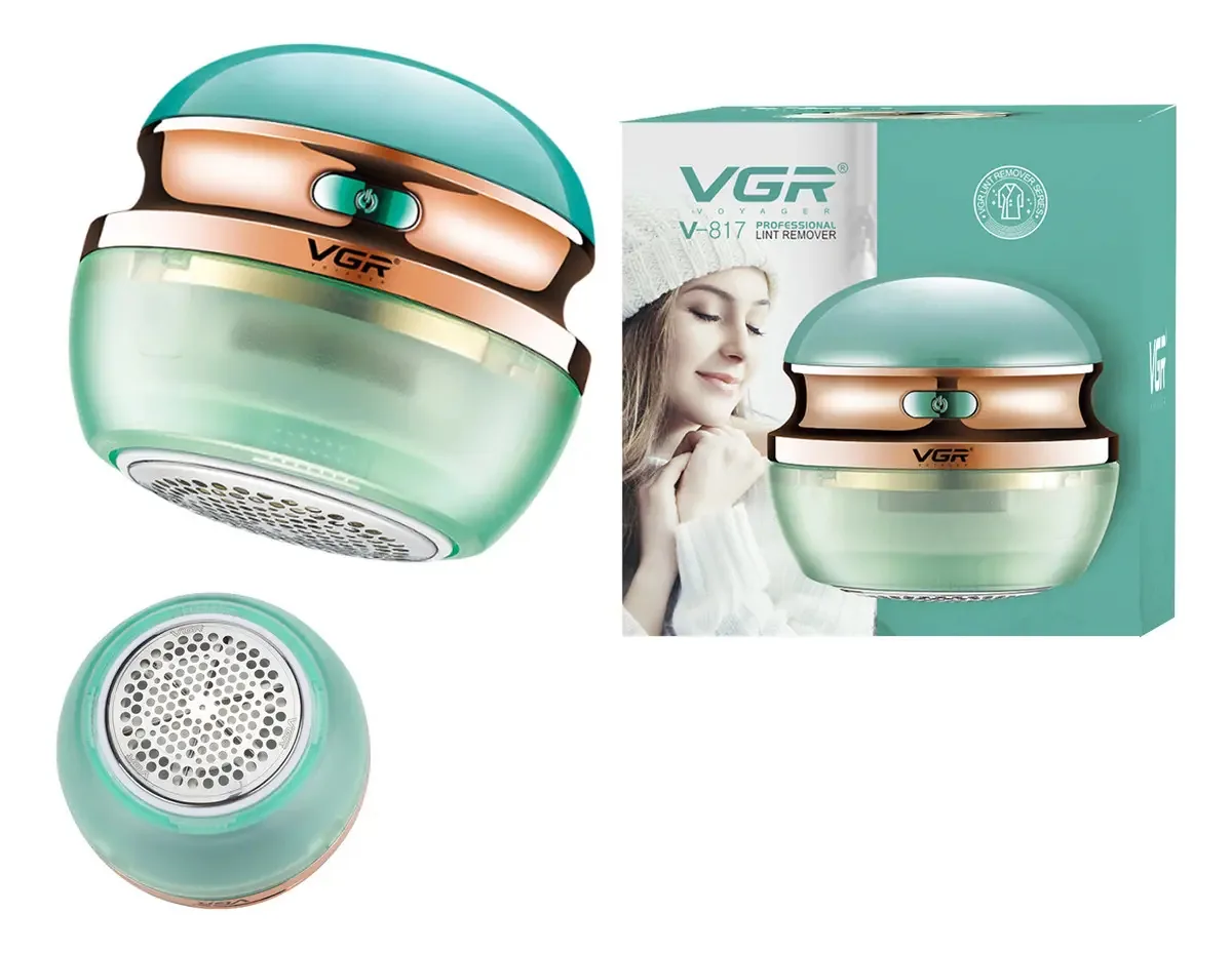 Removedor de fiapos elétrico recarregável Vgr V-817 Cor verde