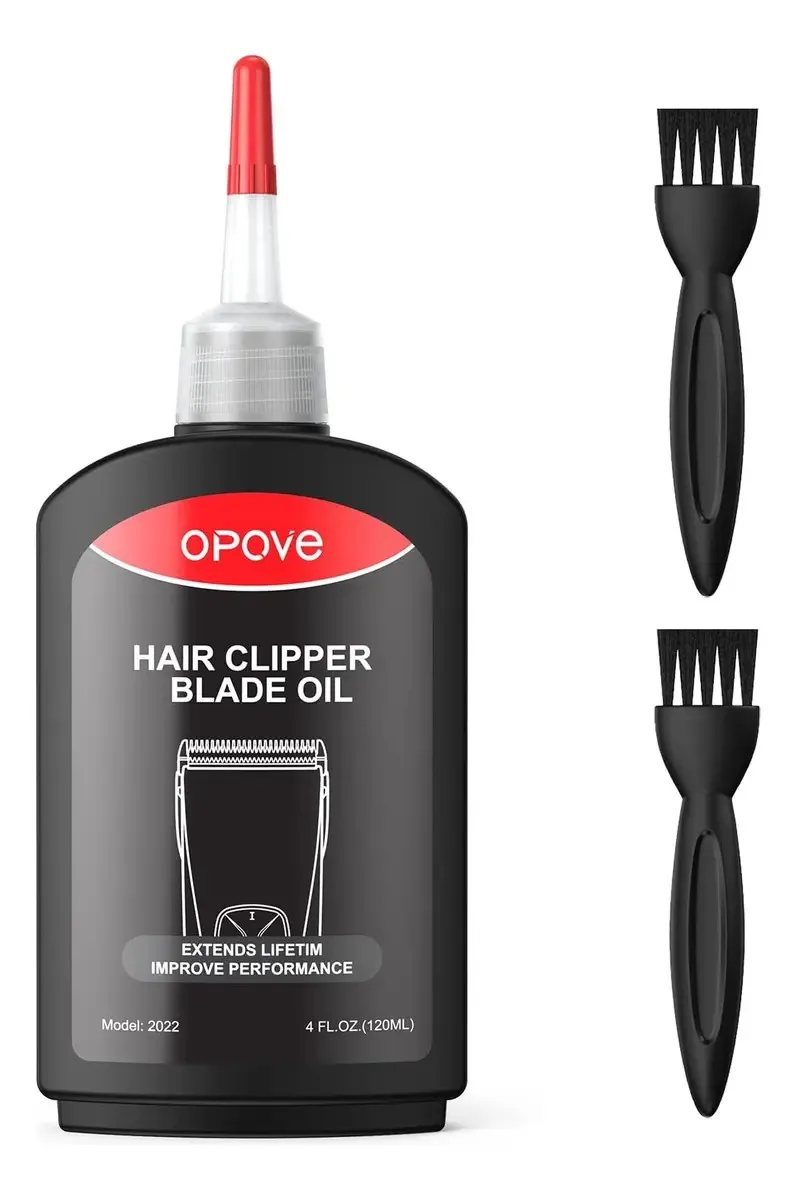 Óleo lubrificante Opove Premium para máquinas de cortar cabelo. Cor Preto