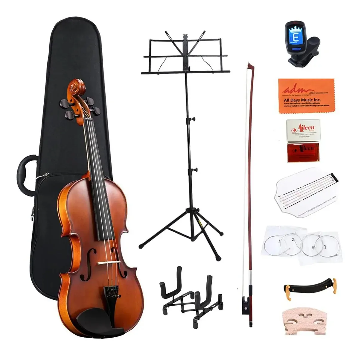 Violino Acústico Adm Para Crianças Iniciantes, De Set