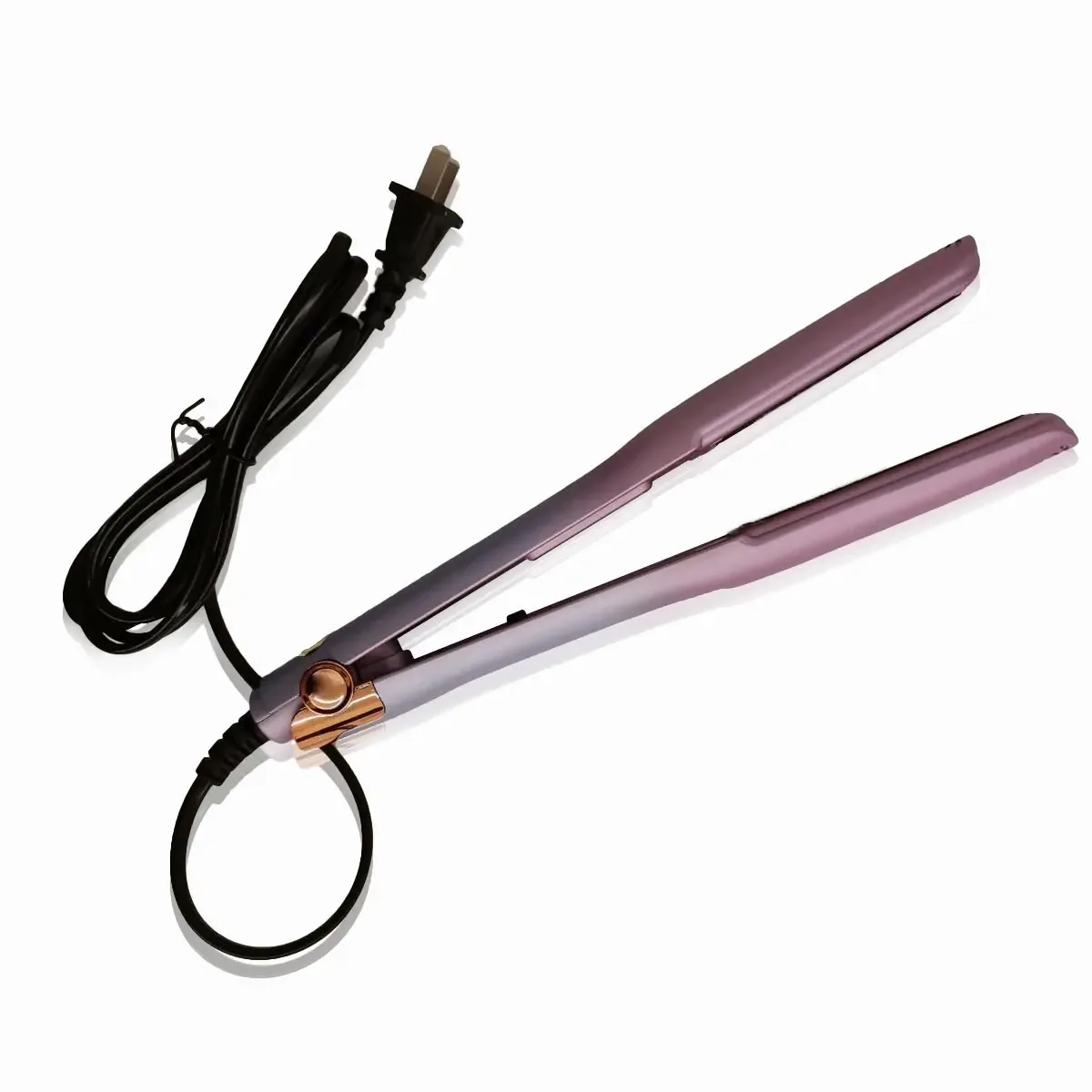 Alisadores de cabelo cerâmicos isolados em violeta