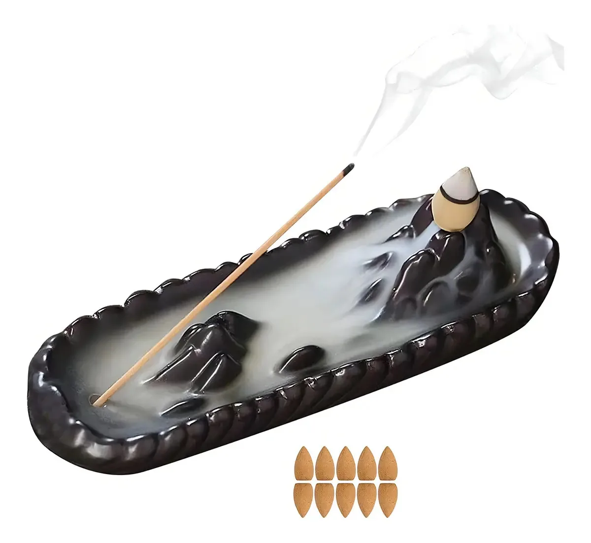 Ornamentos cerâmicos para queimadores de incenso Reflow