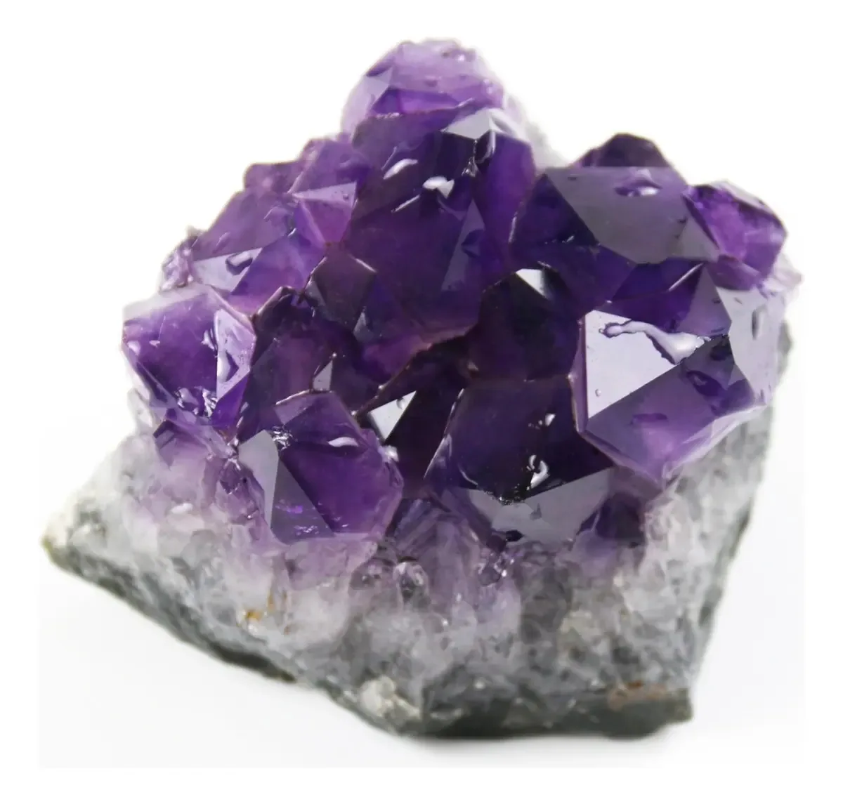 Quartzo ametista natural, pedras de geodo de quartzo (50g)