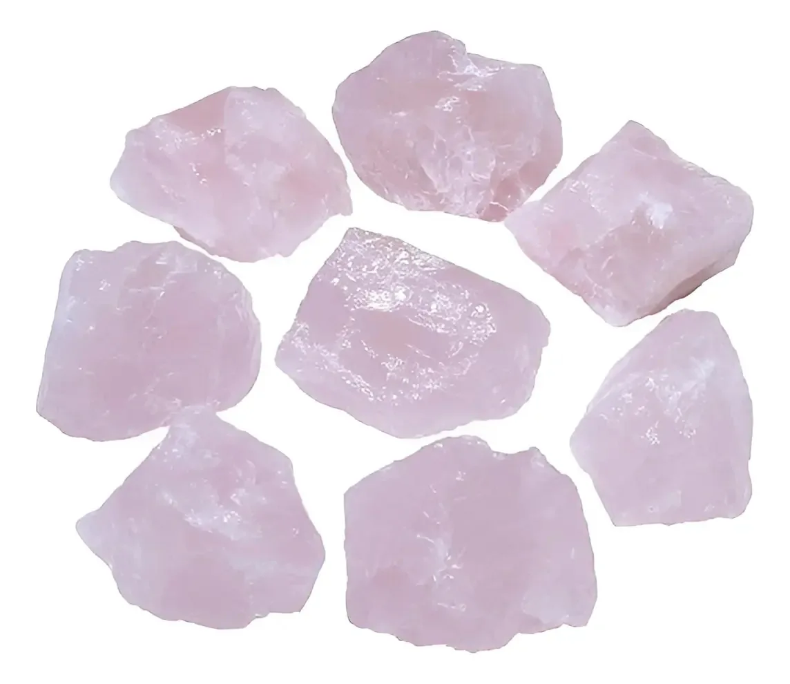 Quartzo rosa natural, pedras minerais, gemas preciosas, 450 g
