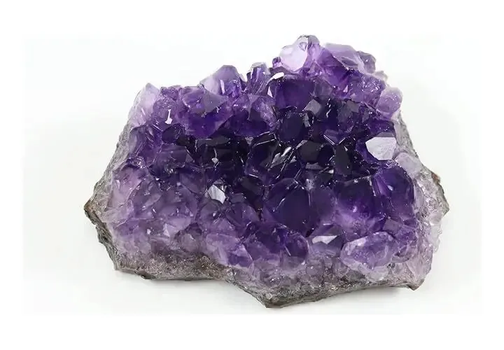 Quartzo ametista natural, pedras de geodo de quartzo (100g)
