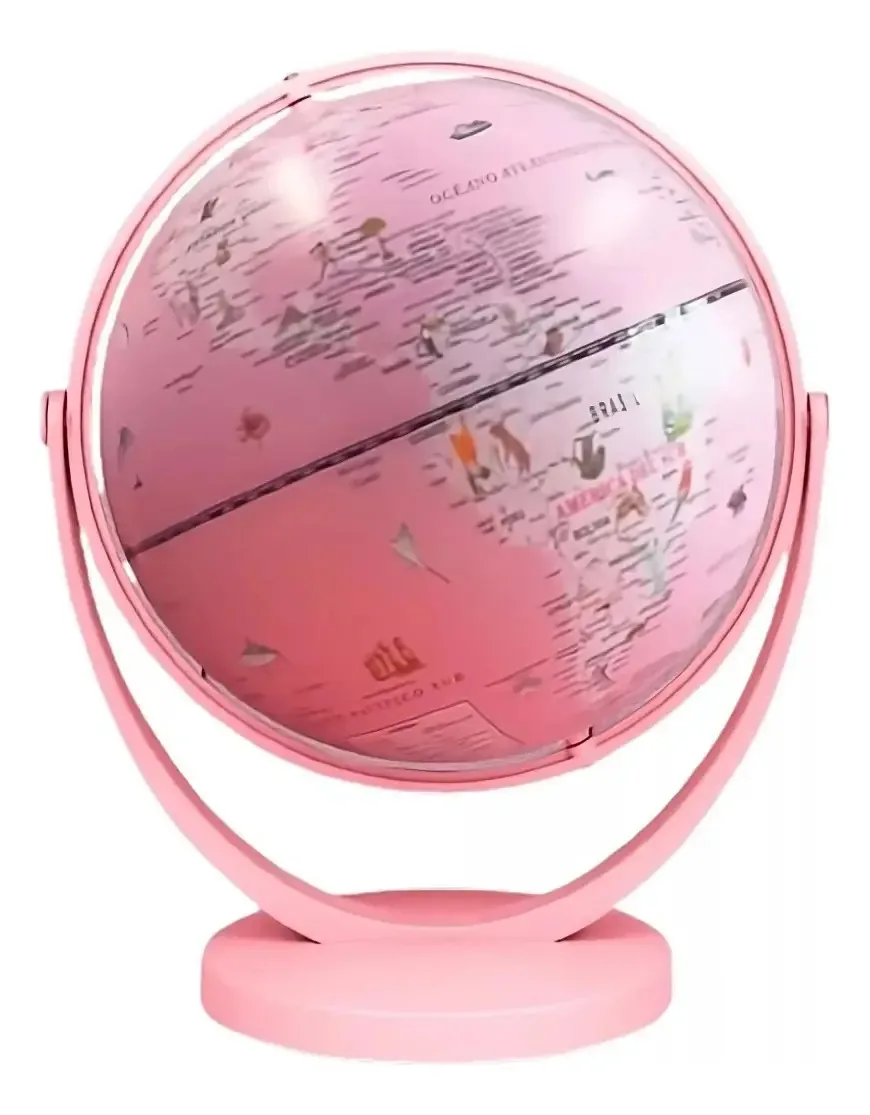 Globo rosa educacional de 30 cm de altura